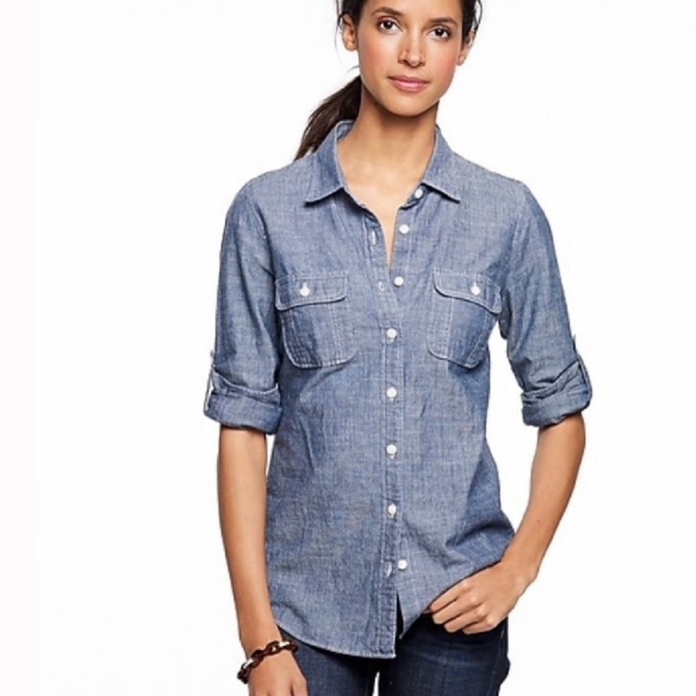 J. Crew ‘The Perfect Shirt’ Chambray Shirt